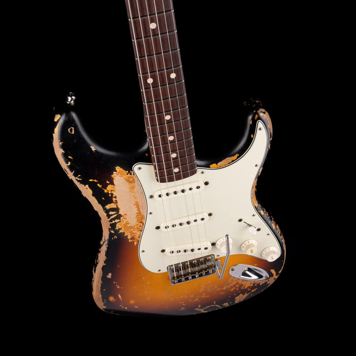Pre-Owned 2022 Fender Custom Shop Masterbuilt Vincent Van Trigt Mike McCready 1960 Stratocaster 3-Tone Sunburst With OHSC