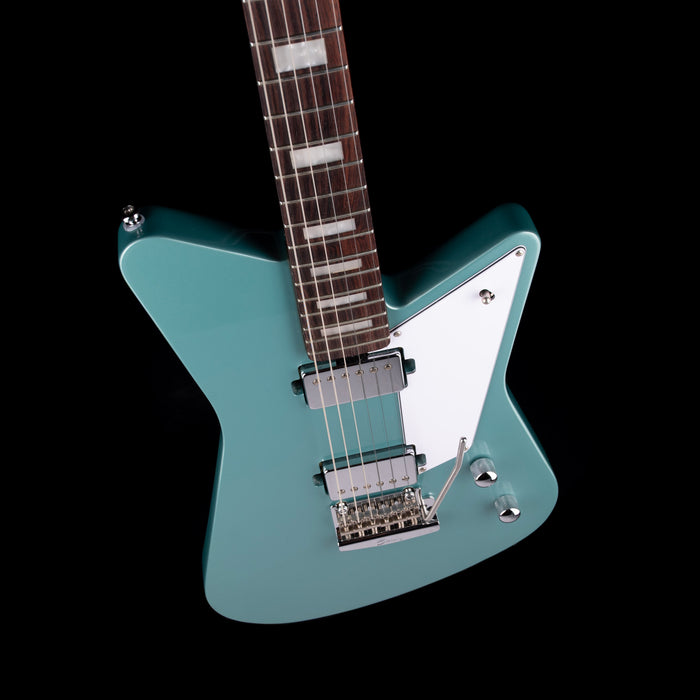 Used Sterling by Music Man Mariposa Dorado Green with Hardshell Case