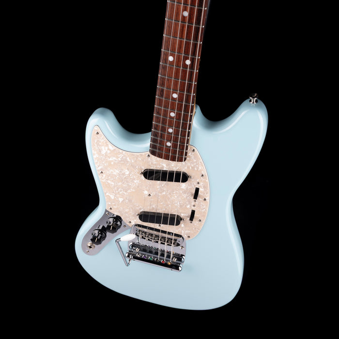 Pre-Owned 2025 Fender Japan FSR Traditional II 60s Mustang Left-Handed Daphne Blue with Gig Bag