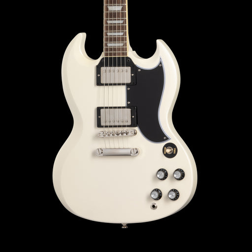Epiphone 1961 Les Paul SG Standard Aged Classic White Front Crop