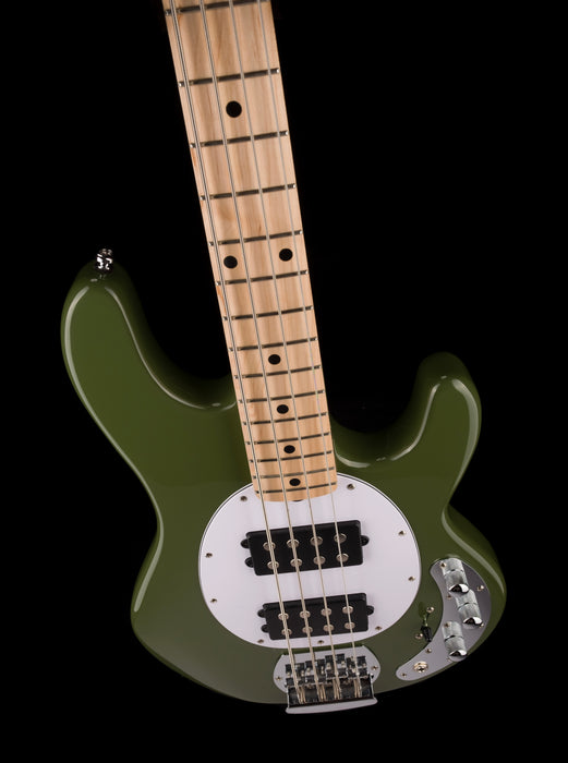Used Sterling by Music Man SUB Series StingRay HH Bass Olive