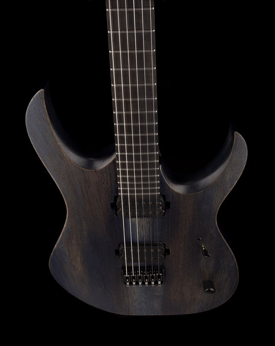 Mayones Duvell BL Black Limba 6 String Guitar Antique Blue