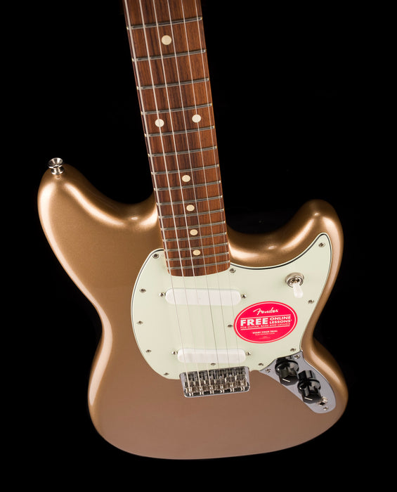 Used Fender Player Mustang Firemist Gold