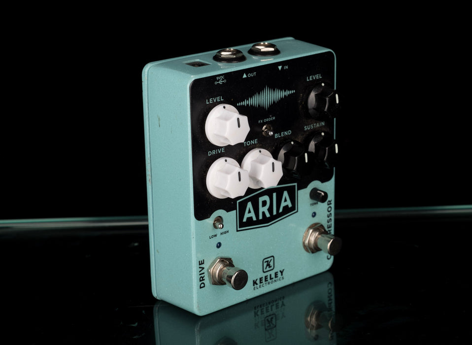 Used Keeley Electronics Aria Compressor Overdrive Pedal Serial # 00028