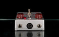 Used Caroline Guitar Company Limited Edition "The Blues" Expensive Amplifier Pedal Silver & Oxblood with Box