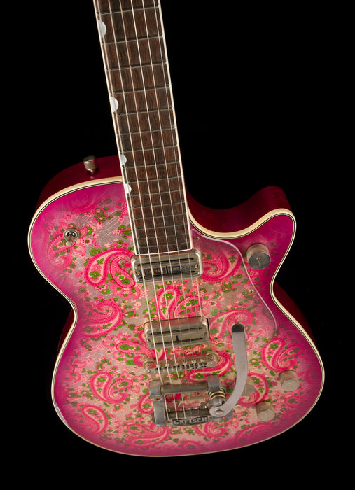 Gretsch Custom Shop Masterbuilt Stephen Stern G6128-JR Duo Jet Jr. Relic Pink Paisley With Case