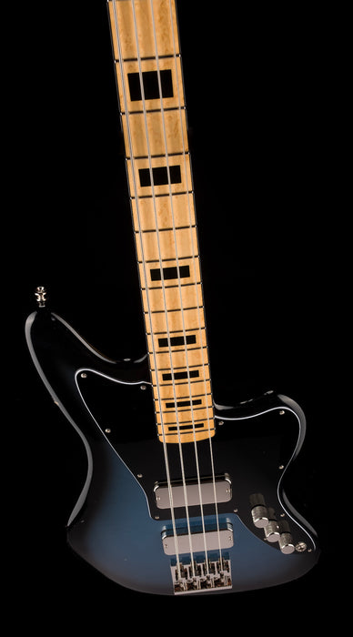 Fano Alt de Facto JM4 Bass Pelham Blue Burst Light Distress with Case