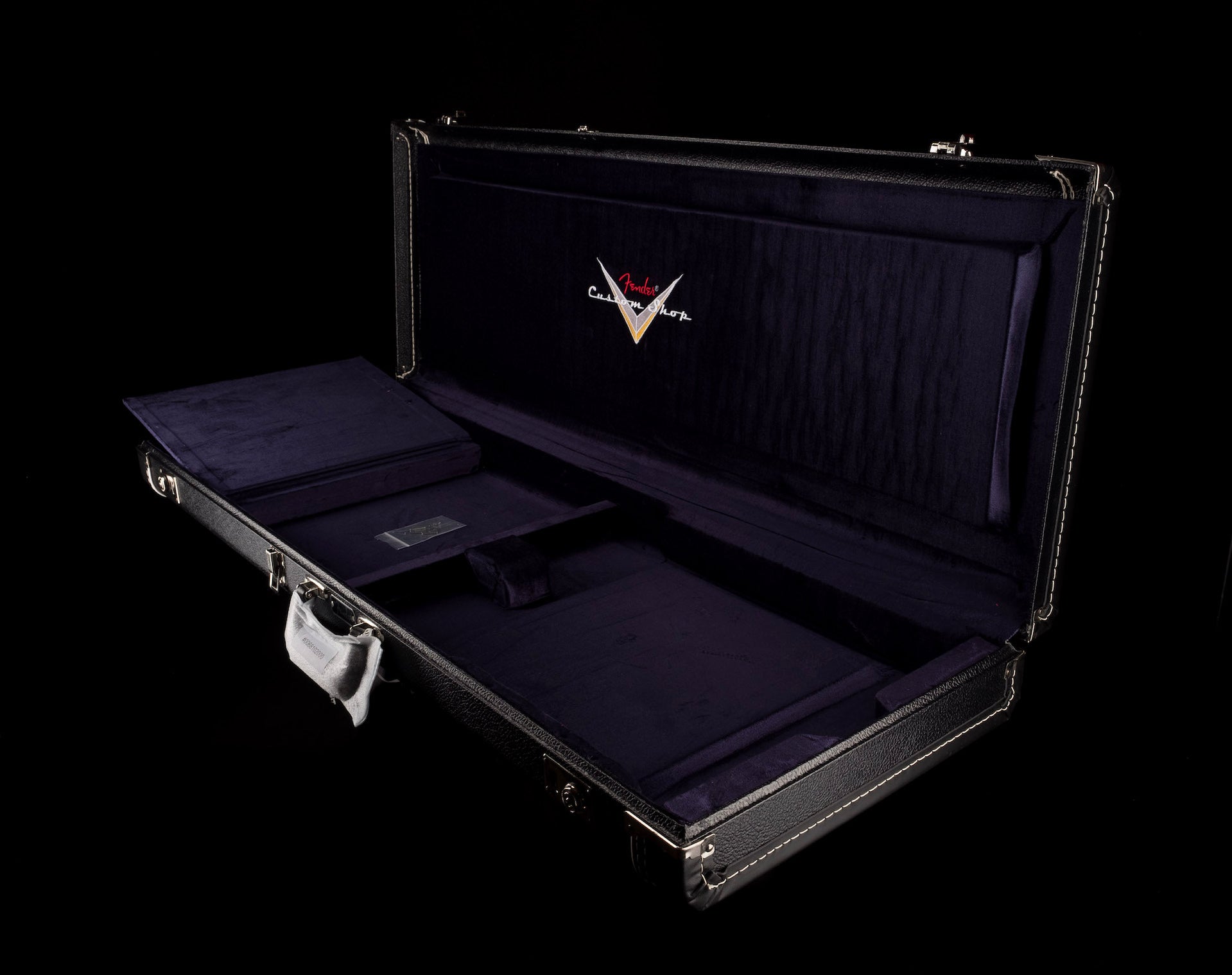 Custom Tele Case Fender Custom Shop Deluxe Black G&G Hardshell Stratocaster Telecaster ...