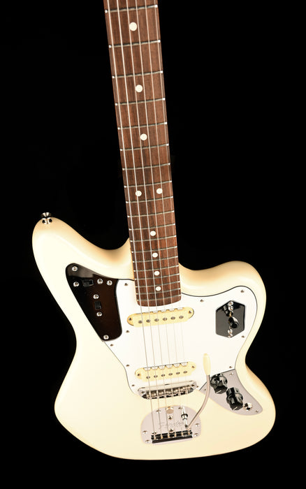Pre Owned Fender Artist Series Johnny Marr Jaguar Olympic White With OHSC