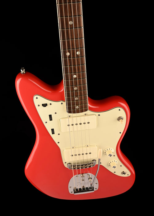 Pre Owned 2016 Fender American Design 1962 Vintage Reissue Jazzmaster Fiesta Red With OHSC