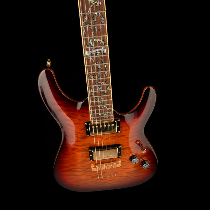 Used Schecter C-1 Classic Antique Amber Electric Guitar With Gig Bag