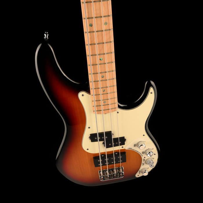 Pre Owned 2006 Fender American Deluxe Precision Bass 3-Color Sunburst With Case