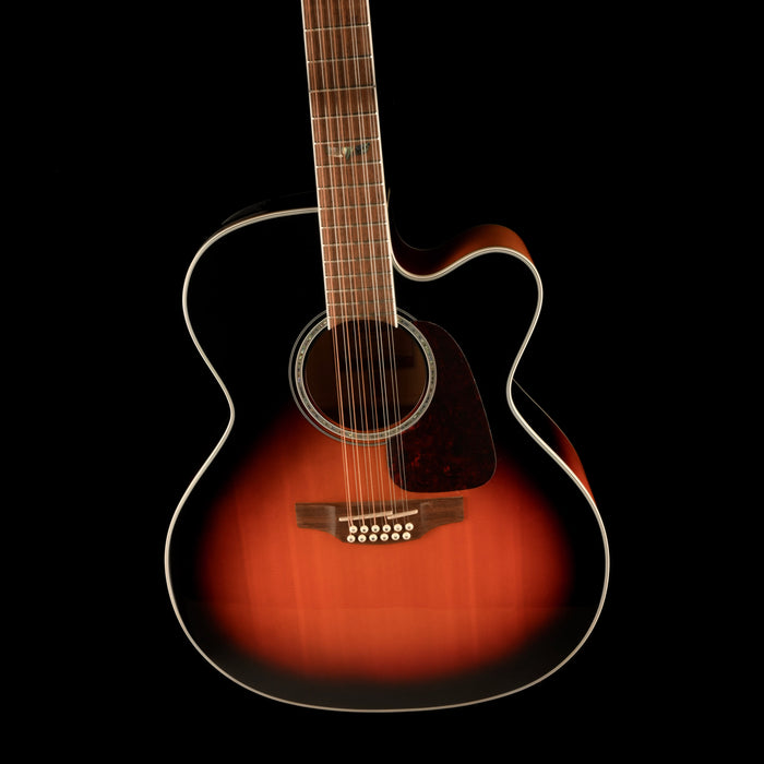 Pre Owned Takamine GJ72CE-12-BSB 12-String Sunburst Acoustic Guitar With Gig Bag #TC21080925