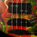Mayones Cali4 Bass (17.5" Scale) Acid Trip  Custom Swirl With Case One of a Kind