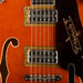 Used 2024 Gretsch Nashville G6220 TDC Top Flame Maple Round Up Orange With OHSC