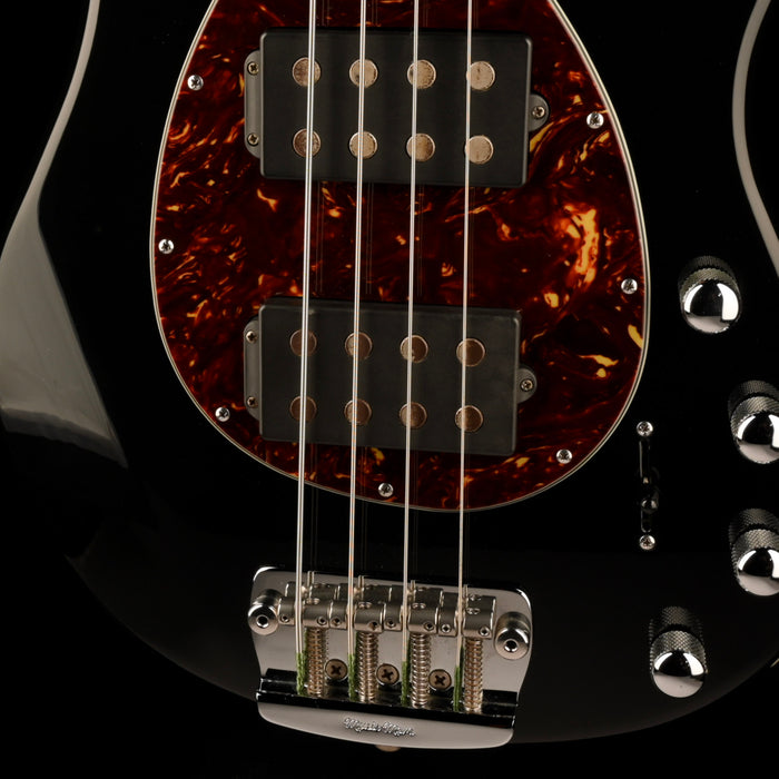 Pre Owned 2007 Ernie Ball Music Man USA Sterling 4 HH Black Bass With OHSC
