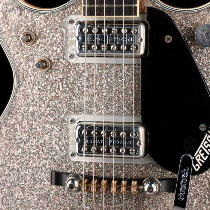 Vintage 1962 Gretsch G6129DC Silver Sparkle Jet With OHSC