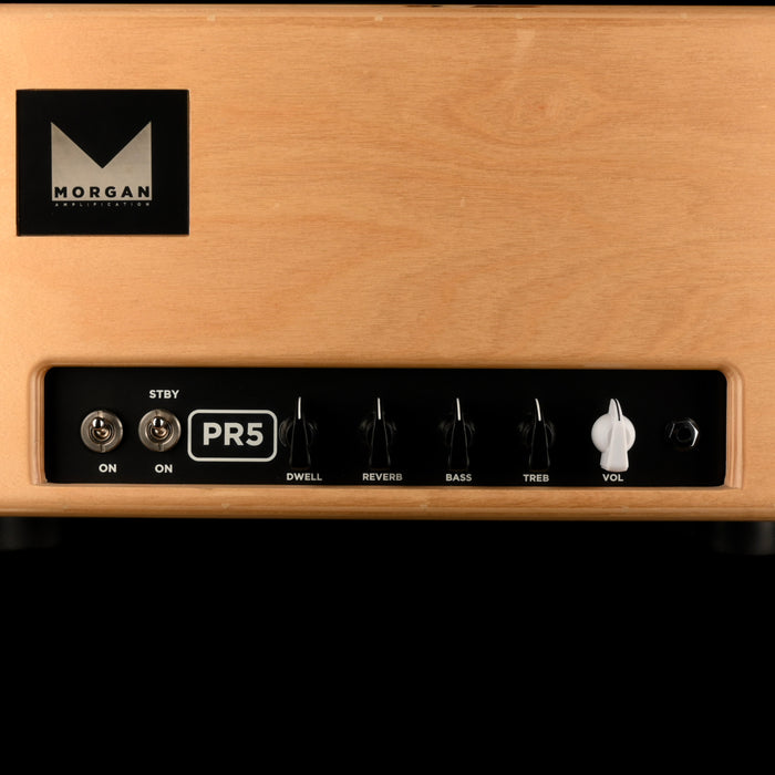 Used Morgan PR5 Guitar Amp Head Natural Wood