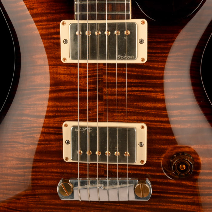 Used 2012 PRS Modern Eagle Quatro Black Gold Wrap Burst with OHSC