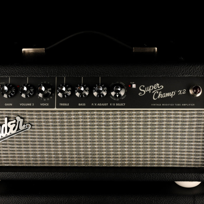 Pre Owned Fender Super Champ X2 Tube Guitar Amp Head - #M1743206 And Matching 1x12" Guitar Amp Cabinet - #M1742839