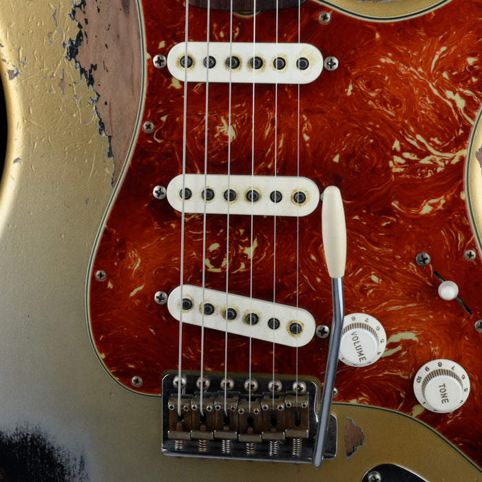 Fender Custom Shop Masterbuilt Levi Perry 1960 Stratocaster Heavy Relic Inca Silver over Black