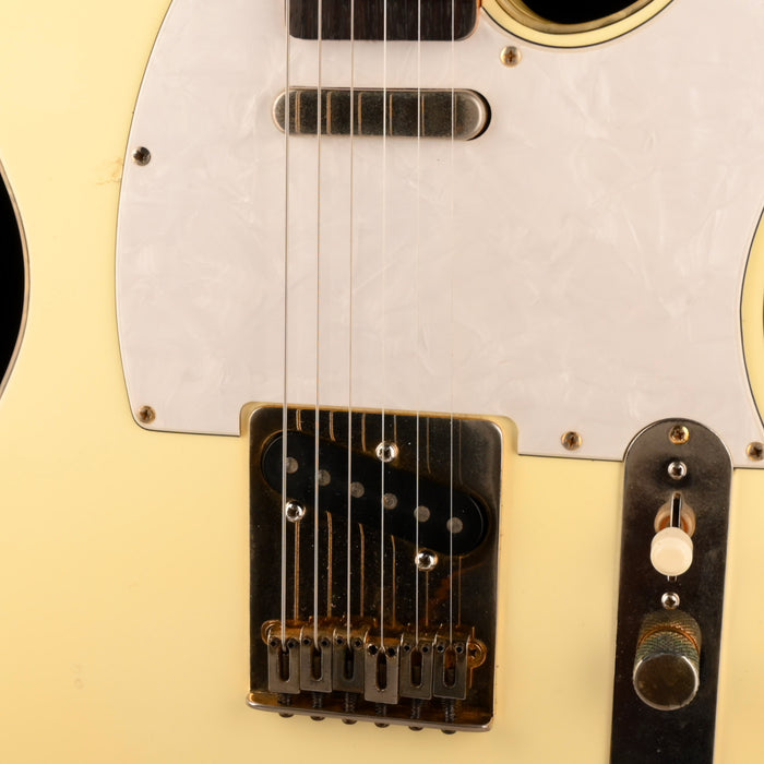 Pre Owned 1996 Fender 50th Anniversary Telecaster Custom Vintage White With Case