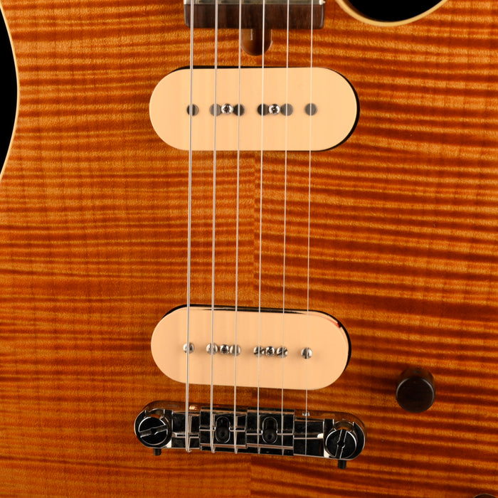 Pre Owned 2009 Rob Allen Single Cutaway Amber Electric Guitar With OHSC