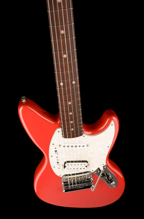 Used Fender Kurt Cobain Jag-Stang Fiesta Red With Gig Bag