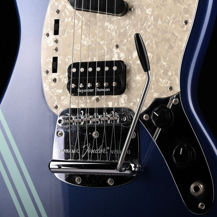 Pre Owned 2012 Fender Kurt Cobain Mustang Dark Lake Placid Blue With Gig Bag