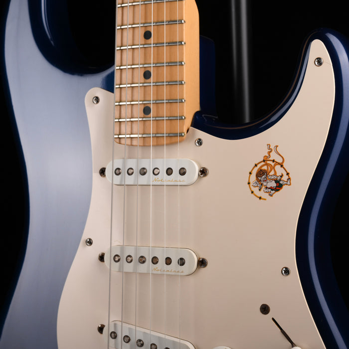 Pre Owned 2002 Fender Limited Edition Eric Clapton Stratocaster Midnight Blue Electric Guitar With OHSC