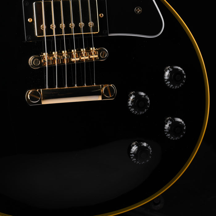 Used Epiphone Joe Bonamassa Les Paul Custom Black Beauty Ebony Outfit With OHSC