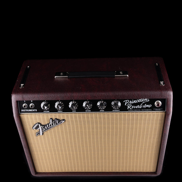 Pre Owned Fender Limited Edition ‘65 Princeton Reverb Bordeaux Reserve Guitar Amp Combo With Cover