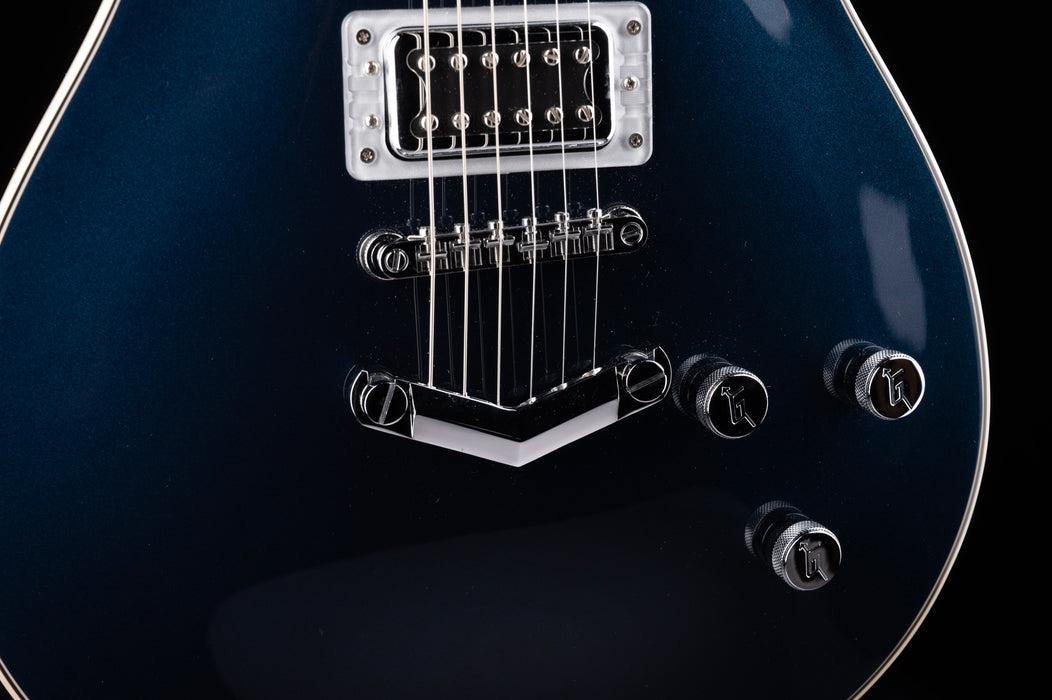 Pre Owned Gretsch G5220 Electromatic BT Single-Cut V-Stoptail Midnight Sapphire Electric Guitar With Gig Bag