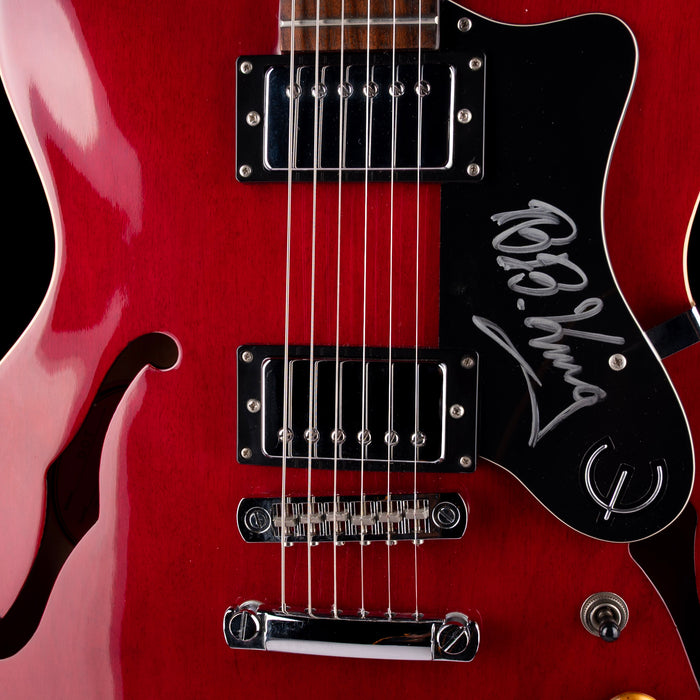 Pre Owned 1998 Epiphone ES-335 Dot Cherry Electric Guitar Signed By B.B. King With HSC