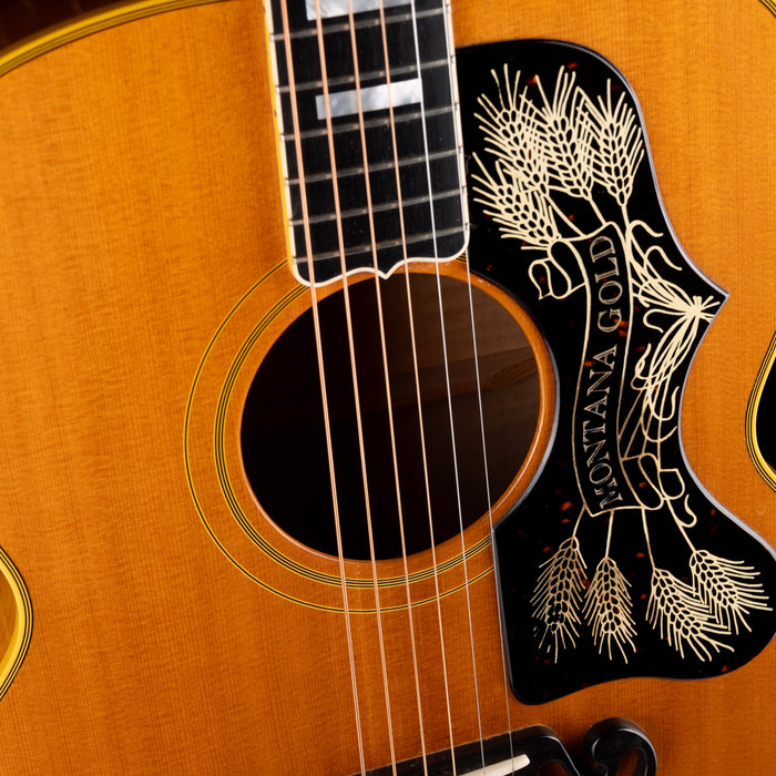 Pre Owned 2001 Gibson Montana Gold SJ-200 Ren Ferguson-era Natural Acoustic Guitar With OHSC