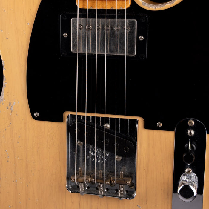 Pre Owned Fender Custom Shop 1951 Telecaster HS Heavy Relic Faded Aged Nocaster Blonde With OHSC