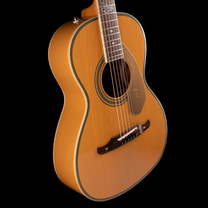 Used Fender Ron Emory "Loyalty" Parlor Ash Butterscotch Acoustic Electric Guitar With Gig Bag