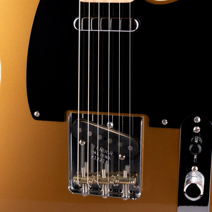 Pre Owned 2015 Fender Custom Shop Telecaster Two-Tone NOS Aztec Gold With OHSC