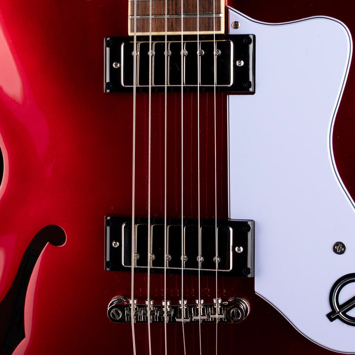 Pre Owned Epiphone Riviera Semi-Hollow Sparkling Burgundy With Gig Bag