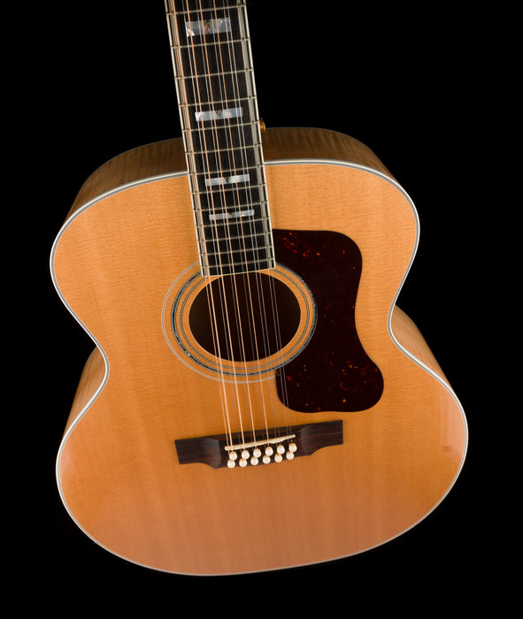 Pre Owned Guild F-512 Maple Blonde 12-String Acoustic Electric Guitar With OHSC