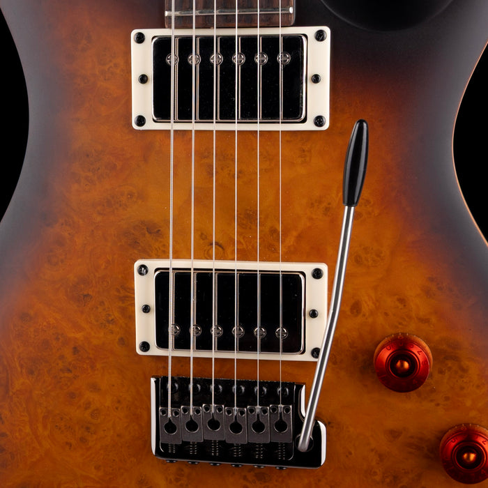 PRS SE Exotic DGT Laurel Burl in McCarty Tobacco Burst With Gig Bag