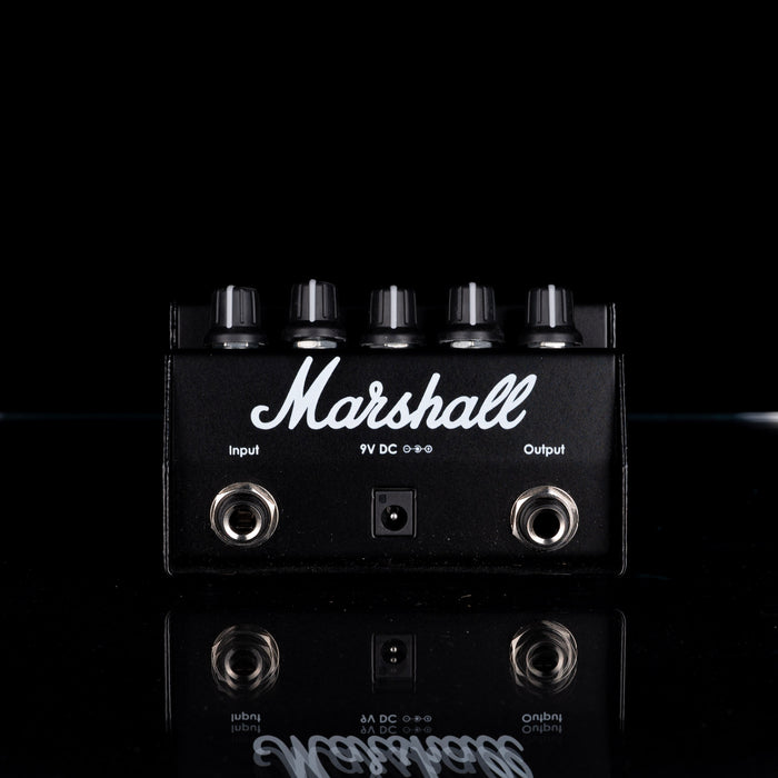 Marshall guitar effects pedal on a black background