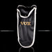 Black and white pouch with 'VOX' branding on a black background