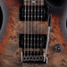PRS SE Exotic Custom 24-08 Poplar Burls in Charcoal Cherry Midnight Burst With Gig Bag