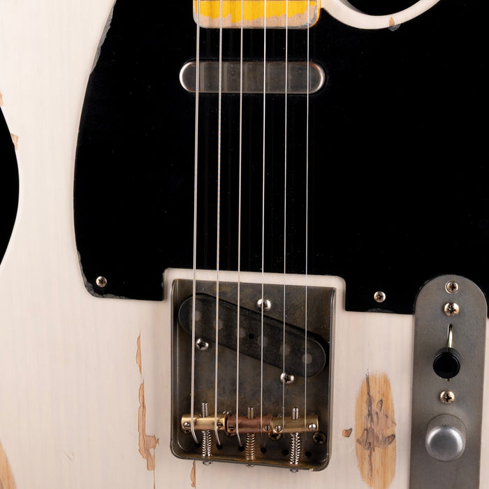 Pre Owned Nash T-52 Medium Aged Ash Mary Kay White Electric Guitar With OHSC