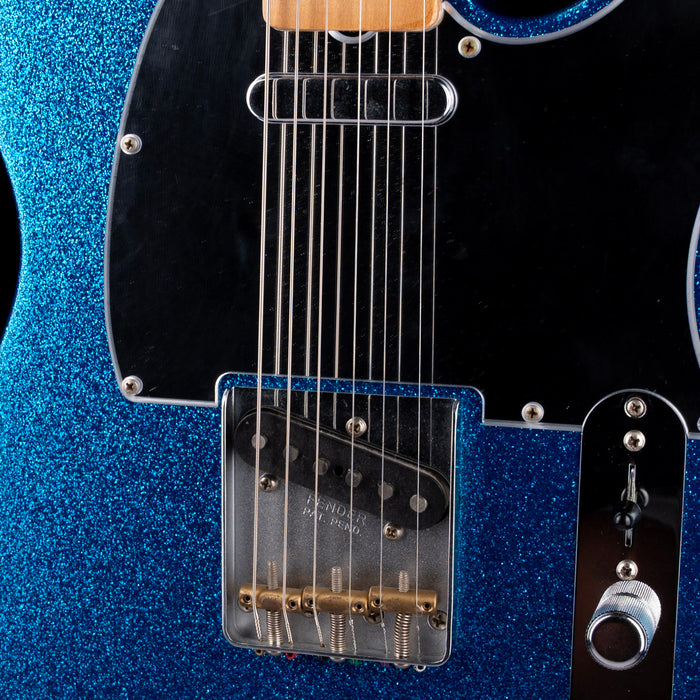 Used Fender Artist Series J Mascis Tele Bottle Rocket Blue Flake With Gig Bag