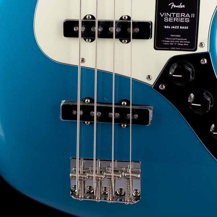 Used 2023 Fender Vintera II 60s Jazz Bass Lake Placid Blue With Gig Bag