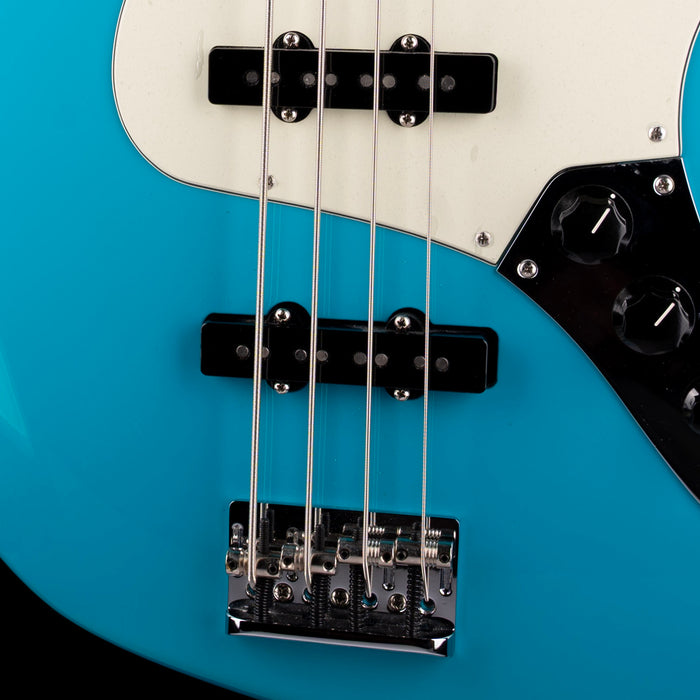 Used Fender American Professional II Jazz Bass Miami Blue With OHSC