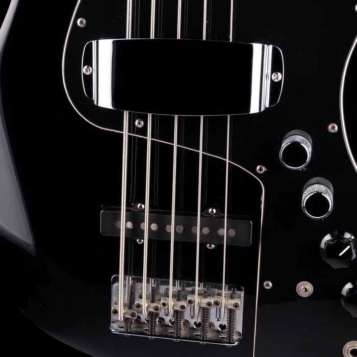 Pre Owned 2005 Fender Marcus Miller Jazz Bass V Black With OHSC