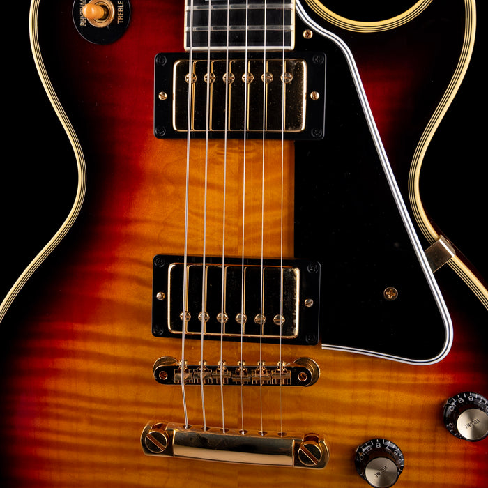 Pre Owned Gibson Custom Shop '68 Reissue Les Paul Custom Figured Tri-Burst With OHSC